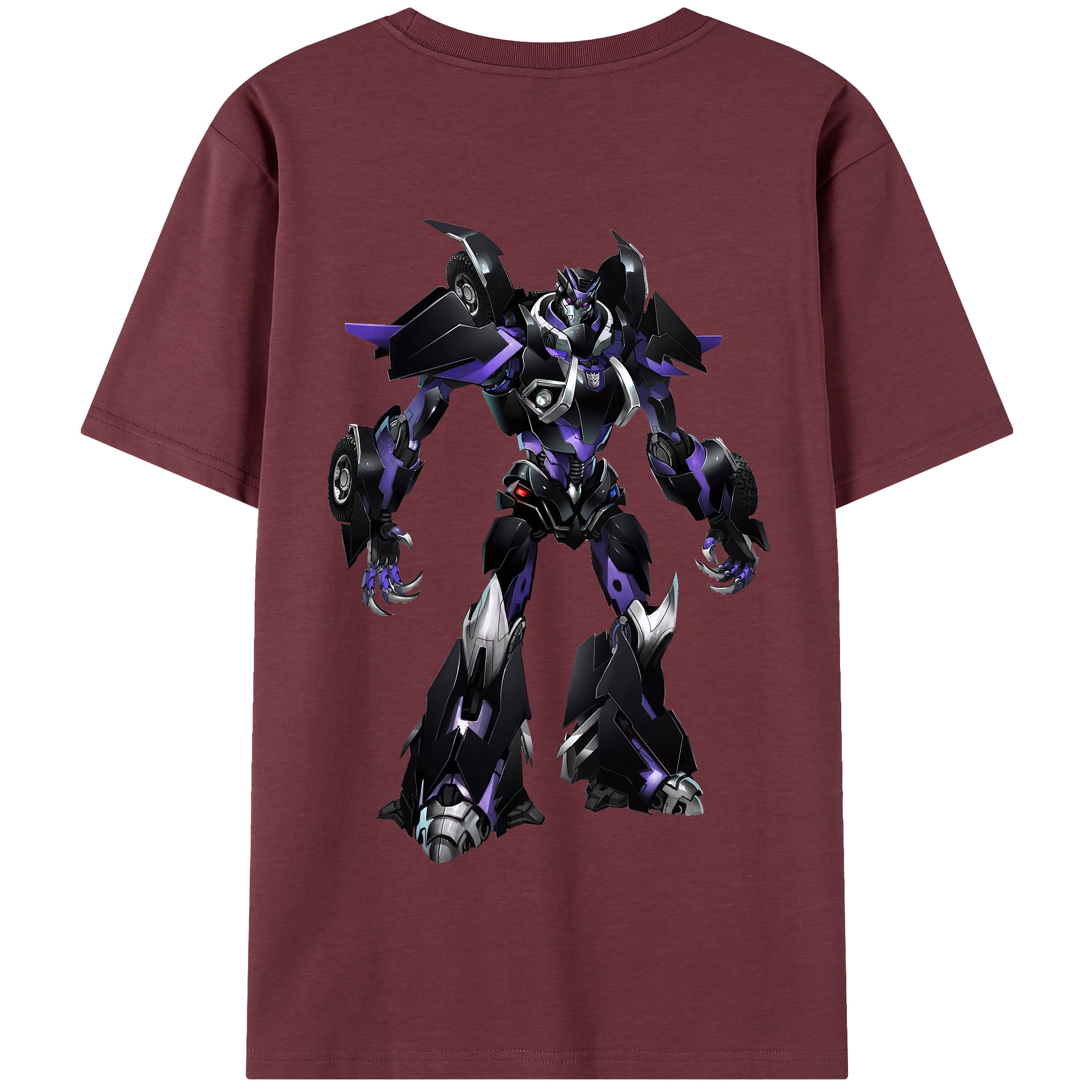 （画像用） Transformers トランスフォーマー 綿100％半袖Tシャツ（背面プリント）
